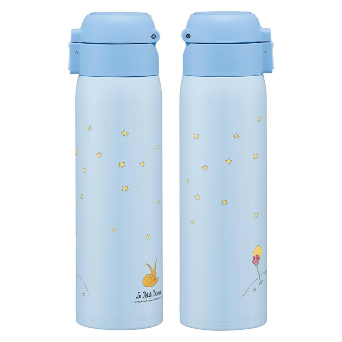 水筒 480ml ステンレスワンタッチボトル 星の王子様 ( 直飲み 保温 保冷 ワンプッシュ ステンレスボトル マグボトル キャップロック 真空二重構造 直のみ 広口 マグ ボトル ダイレクトボトル 大人 子供 )