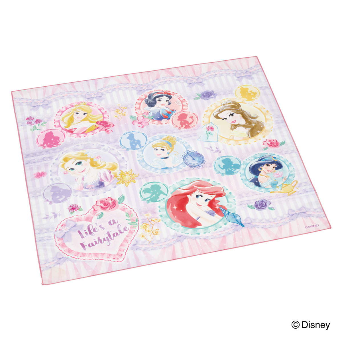 ランチクロス プリンセス26 ( ディズニープリンセス ナフキン ランチョンマット 弁当包み 三角巾 給食ナフキン 日本製 お弁当箱 弁当 弁当箱 包み 入れ 子供用 幼稚園 保育園 給食 キッズ 正方形 子供 )