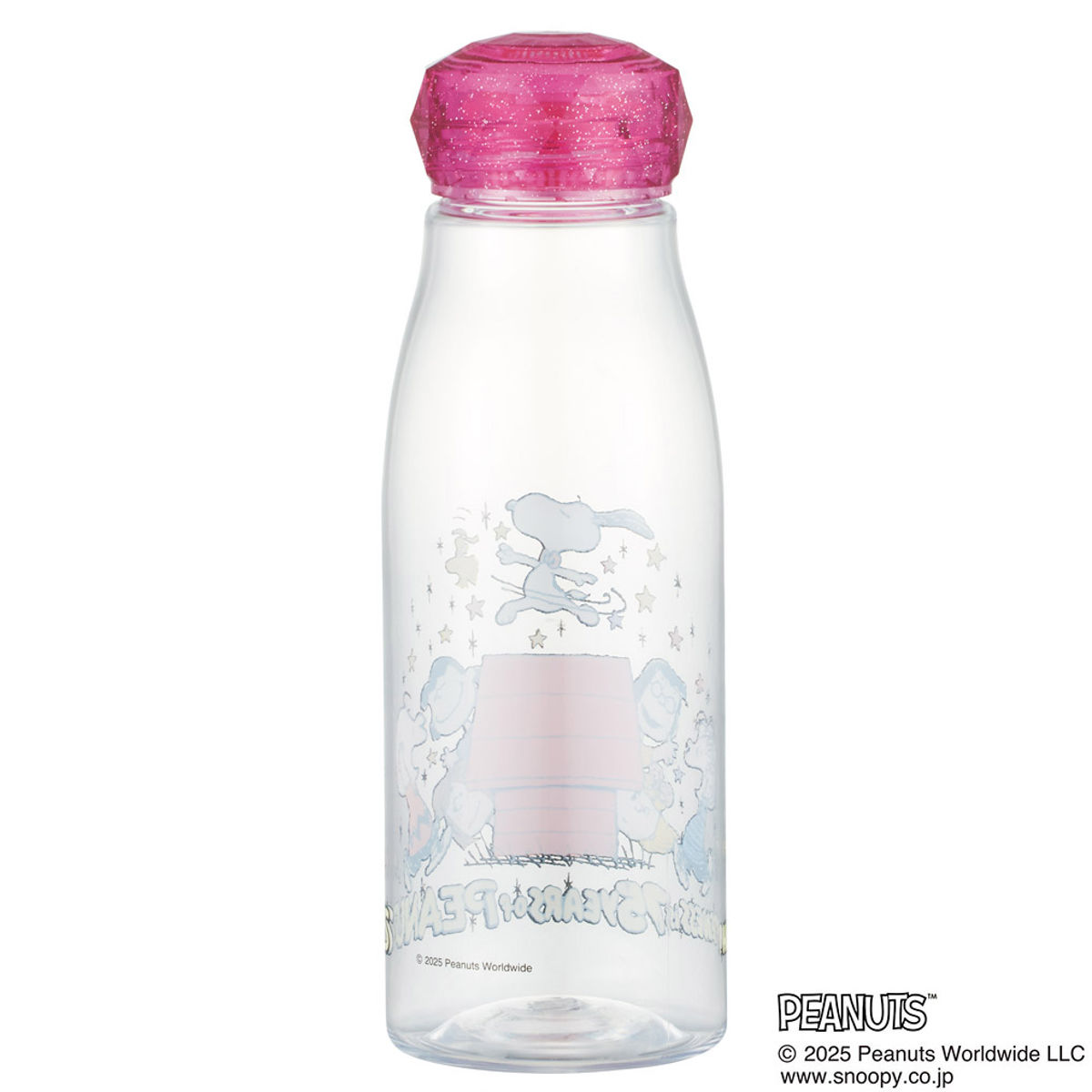 水筒 500ml スタイリッシュブローボトル PEANUTSダンス ( スヌーピー 直飲み ボトル プラボトル こし器付 軽量 プラスチックボトル ダイレクトボトル 直のみ マグ プラスチック スタイリッシュ プラスチック水筒 )