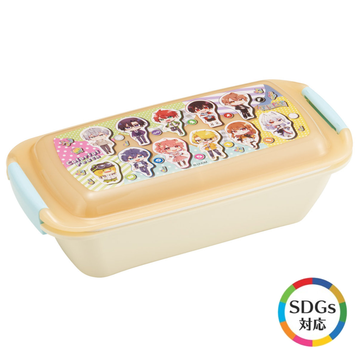 弁当箱 1段 530ml ふわっとタイトランチボックス カラフルピーチ26