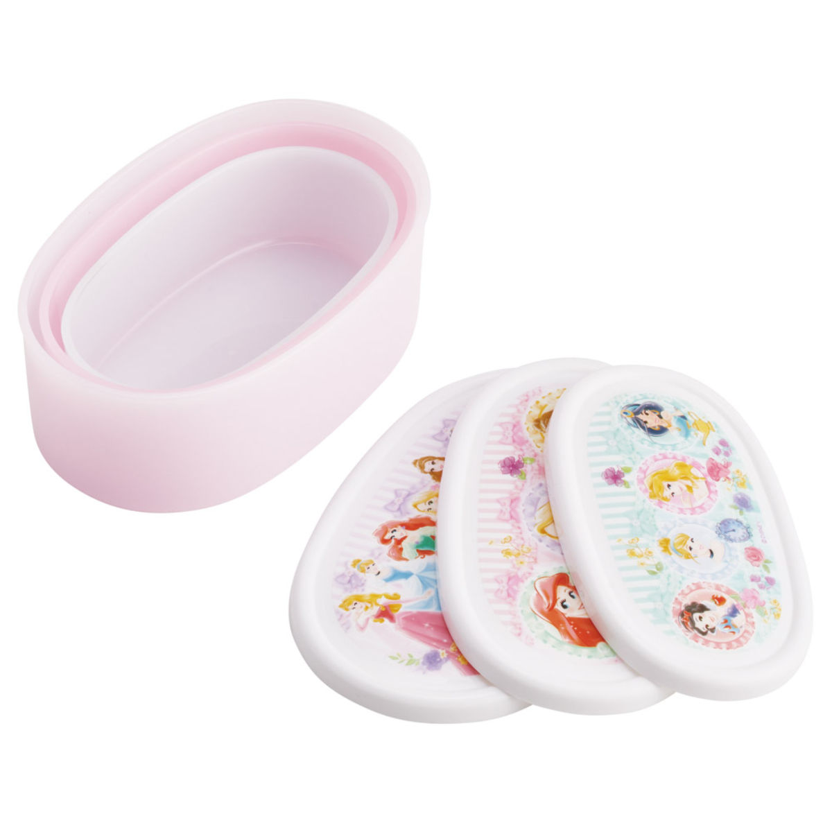 弁当箱 3個セット シール容器 プリンセス26 ( レンジ対応 保存容器 3個組 ランチボックス 日本製 レンジOK 弁当 お弁当 果物ケース デザートケース フルーツケース )