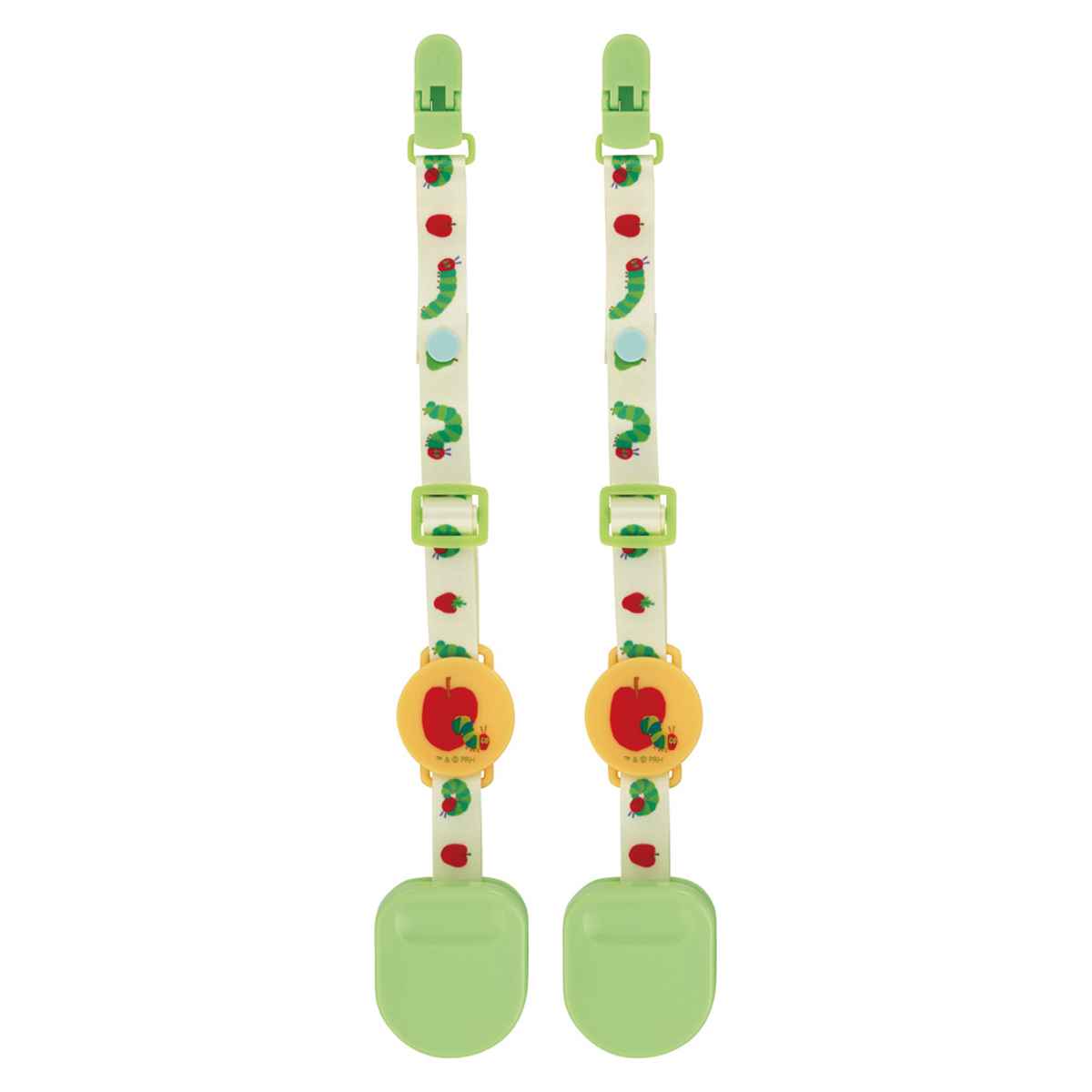 クリップ ブランケットクリップ はらぺこあおむし （ マルチクリップ 2本入り ベビー ズレ防止 落下防止 ブランケット ホルダー タオルケット おもちゃ ストラップ ベビーカークリップ お出かけ 赤ちゃん かわいい ）