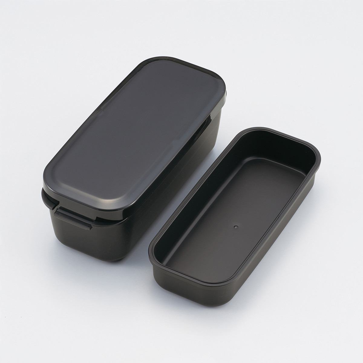 弁当箱 930ml ラク洗2段ランチボックス パッキン一体 ( お弁当箱 ランチボックス レンジ対応 食洗機対応 2way 日本製 レンジOK 食洗機OK 一段 二段 弁当 お弁当 洗いやすい 大人 子ども ) 【サンドホワイト】 サンドホワイト