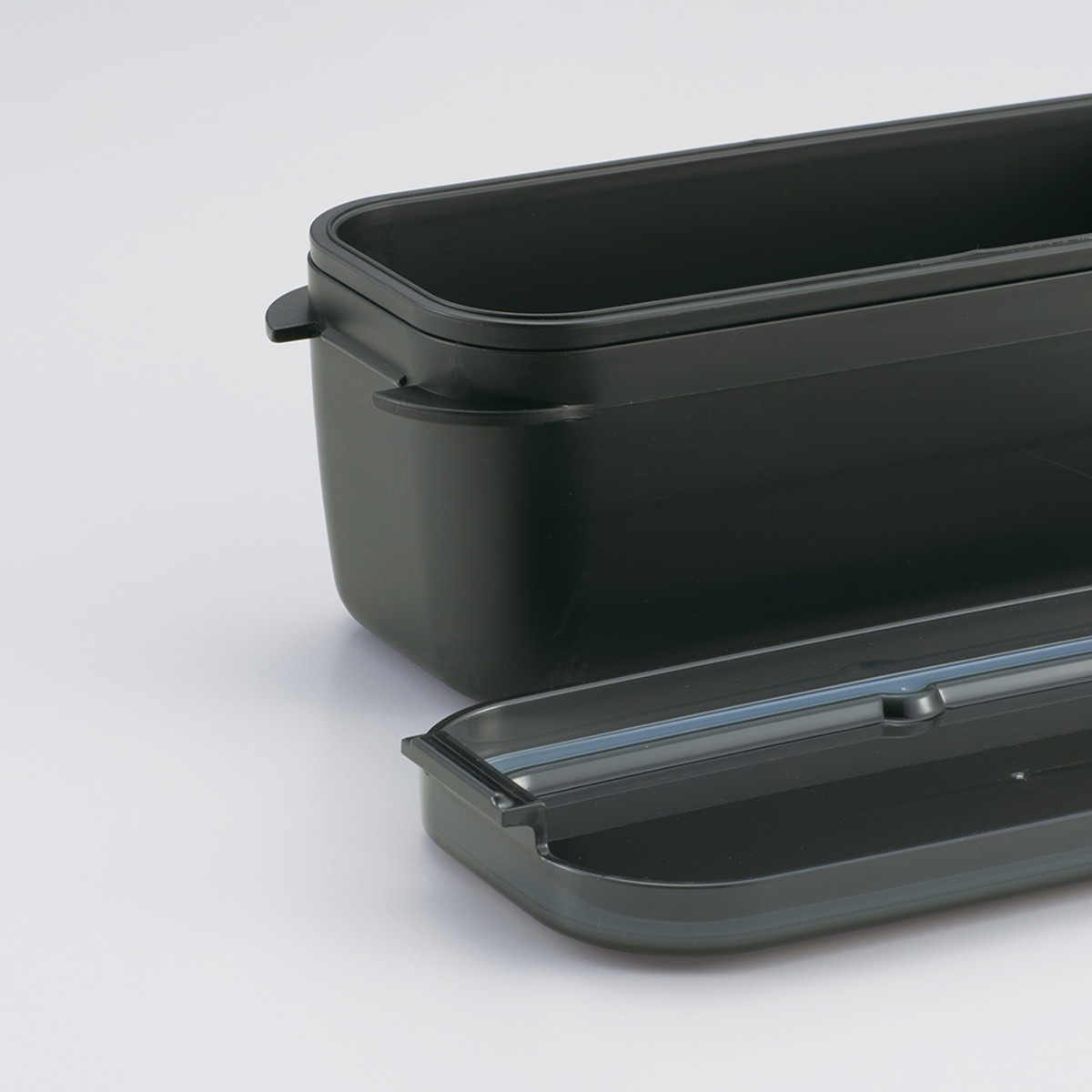 弁当箱 930ml ラク洗2段ランチボックス パッキン一体 ( お弁当箱 ランチボックス レンジ対応 食洗機対応 2way 日本製 レンジOK 食洗機OK 一段 二段 弁当 お弁当 洗いやすい 大人 子ども ) 【サンドホワイト】 サンドホワイト