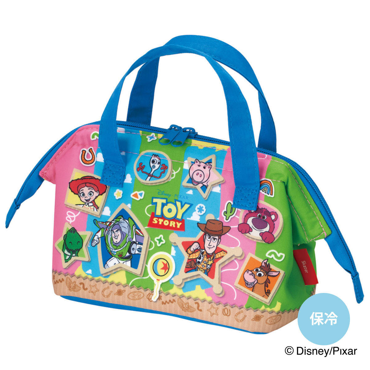 保冷ランチバッグ 子供用がま口ランチバッグ トイストーリー26 （ がま口型 保冷バッグ 保冷 弁当袋 お弁当袋 子供用 お弁当入れ Wファスナー お弁当箱 弁当 袋 持ち運び おべんとう袋 キッズ ）