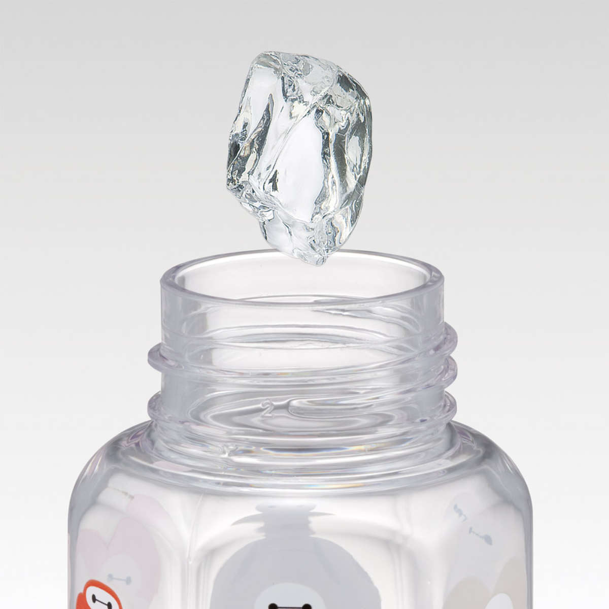 水筒 350ml 六角ブローボトル ベイマックスsweet ( 直飲み プラボトル ダイレクトボトル マグボトル 常温 軽量 クリア BPAフリー ベイマックス 直のみ マグ ボトル スリム 健康 ドリンク クリアボトル ウォーターボトル かわいい )