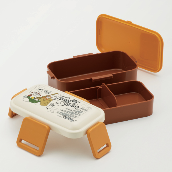 dショッピング |お弁当箱 2段 ふわっと弁当箱 4点ロック チップと