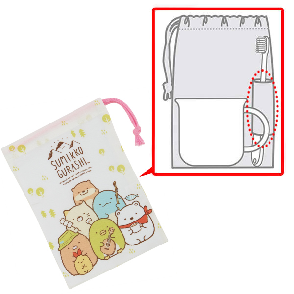 dショッピング |コップ袋 巾着袋 すみっコぐらし キャンプ 歯ブラシ