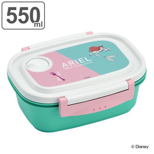 Dショッピング お弁当箱 1段 軽量 ラク軽弁当箱 ｍ リトル マーメイド アリエル カラーズ 550ml リトルマーメイド 弁当箱 ランチボックス レンジ対応 食洗機対応 冷凍 レンジok 食洗機ok キャラクター 一段弁当箱 一段 弁当 二点ロック 軽い カテゴリ 弁当箱の