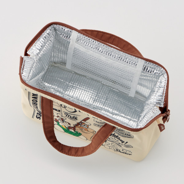 ランチバッグ 保冷 がま口型 チップ デール クッキング 保冷バッグ お弁当袋 お弁当入れ がまぐち ランチ Wファスナー 持ち手付き 保冷ランチバッグ ボストンバッグ型 爆買いセール キャラクター 弁当 ディズニー