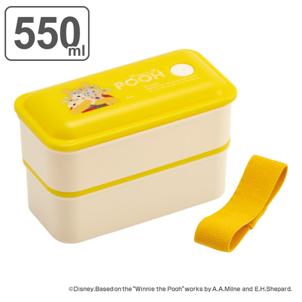 dショッピング |弁当箱 2段 抗菌 550ml パッキン一体型 くまのプーさん
