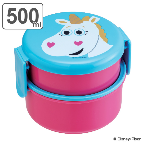 dショッピング |お弁当箱 2段 500ml 丸型 ランチボックス トイ