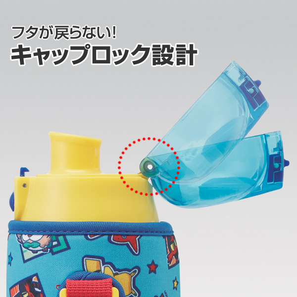 Lohaco 水筒 子供 ポケットモンスター サン ムーン 直飲み ワンプッシュダイレクトボトル 580ml ロック付き カバー付き 子供用水筒 キャラクター 保冷 ポケモン 超軽量 ステンレスボトル すいとう サンムーン 水筒 マグボトル リビングート ロハコ店