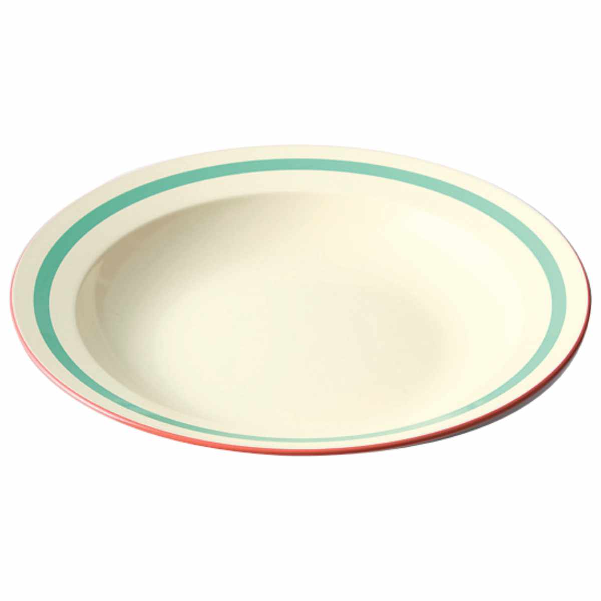 クーププレート 24cm Linea ( 食洗機対応 電子レンジ対応 深皿 皿 お皿 大皿 軽い 割れにくい カレー皿 パスタ皿 ピラフ チャーハン サラダ おしゃれ ) 【グリーン】 グリーン