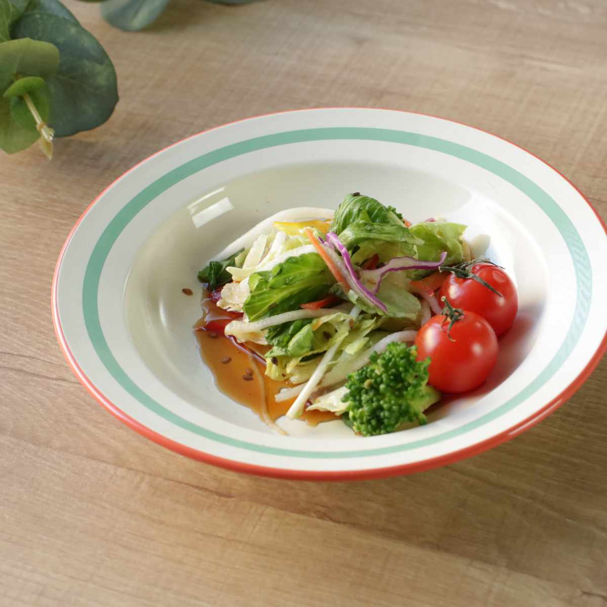 クーププレート 18cm Linea ( 食洗機対応 電子レンジ対応 深皿 皿 お皿 中皿 軽い 割れにくい ピラフ チャーハン サラダ 煮込み料理 おしゃれ ) 【グリーン】 グリーン