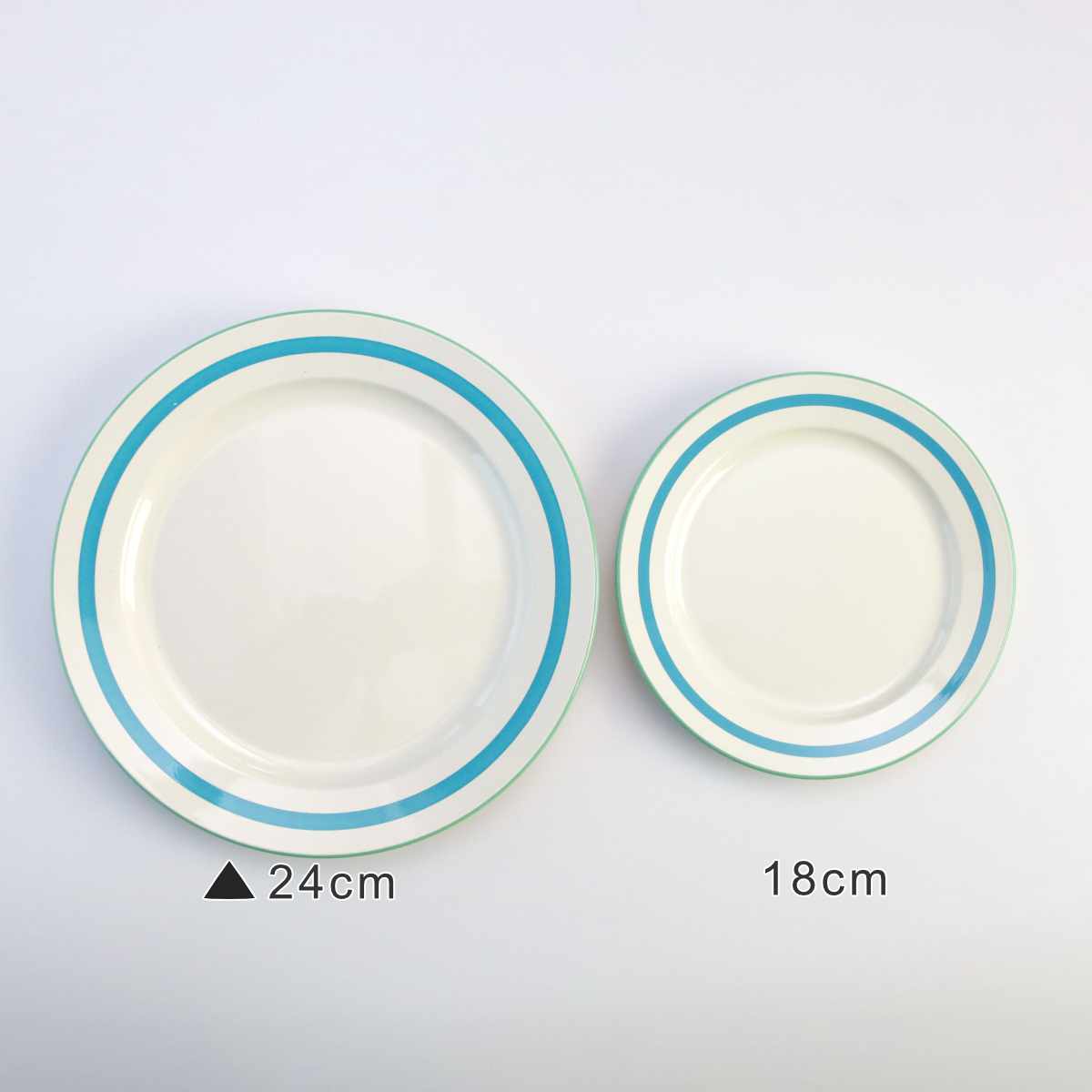 プレート 24cm Linea ( 食洗機対応 電子レンジ対応 皿 お皿 大皿 平皿 軽い 割れにくい ワンプレート モーニングプレート 盛り皿 メイン料理 おしゃれ ) 【グリーン】 グリーン