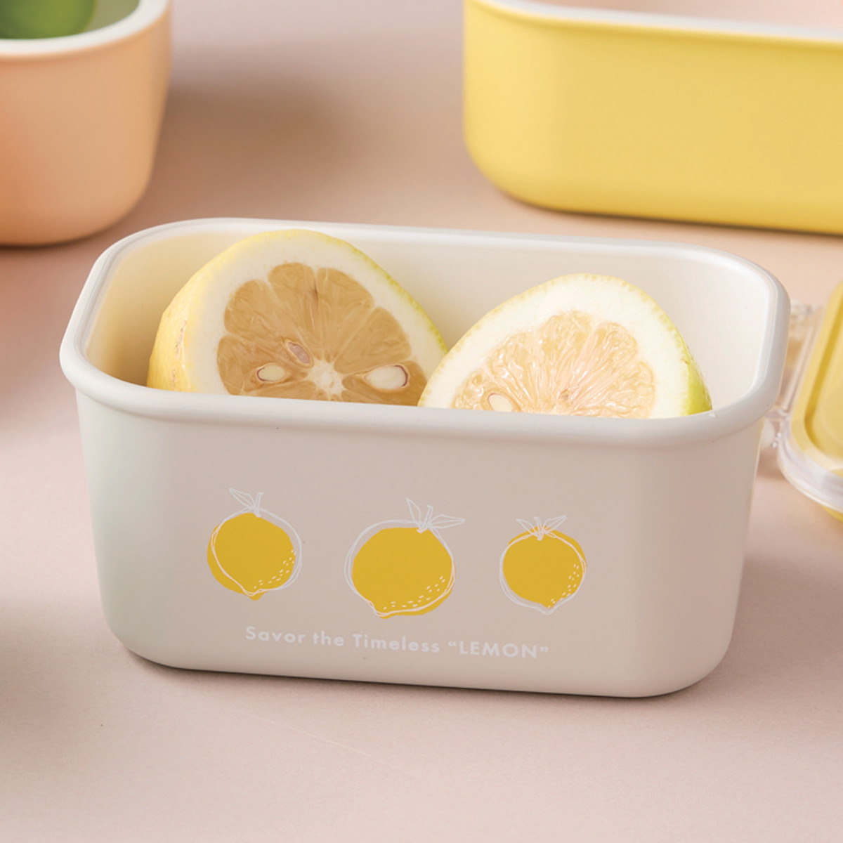 保存容器 コレフル スクエアストッカー 角型 330ml ( 保存 容器 密閉 プラスチック お弁当箱 サイドケース レンジ対応 デザート容器 日本製 レンジOK 食洗機OK フードケース コンテナ 作り置き シール蓋 深型 小さめ コンパクト ) 【オレンジ】 オレンジ