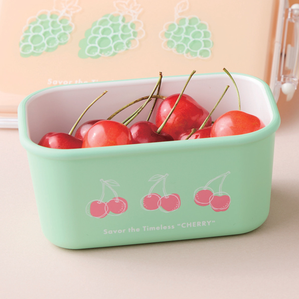 保存容器 コレフル スクエアストッカー 角型 330ml ( 保存 容器 密閉 プラスチック お弁当箱 サイドケース レンジ対応 デザート容器 日本製 レンジOK 食洗機OK フードケース コンテナ 作り置き シール蓋 深型 小さめ コンパクト ) 【オレンジ】 オレンジ