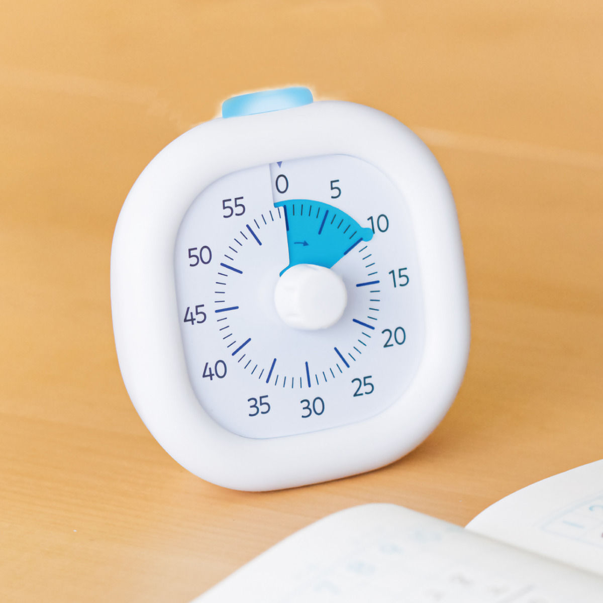 勉強用タイマー 光でいまやる 時っ感タイマー USB充電式 ( ソニック 勉強タイマー 勉強 学習 光る 静音 消音 音なし アナログ 置時計 USBケーブル付き リビング学習 ダイヤル 簡単操作 アラーム 持ち運び 子供 ) 【バイオレット】 バイオレット