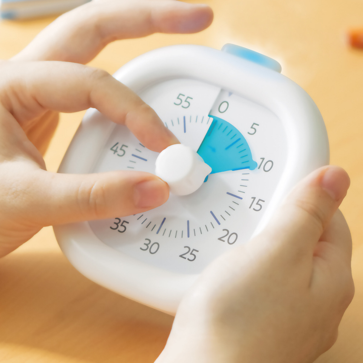 勉強用タイマー 光でいまやる 時っ感タイマー USB充電式 ( ソニック 勉強タイマー 勉強 学習 光る 静音 消音 音なし アナログ 置時計 USBケーブル付き リビング学習 ダイヤル 簡単操作 アラーム 持ち運び 子供 ) 【バイオレット】 バイオレット