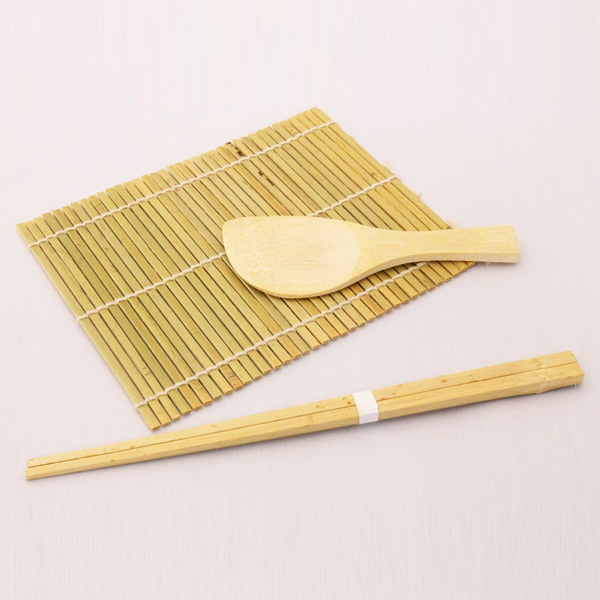 手巻き寿司セット ざる・箸・すし桶・巻寿・しゃもじ付き ( 手巻きパーティー 寿司セット パーティー用品 すしおけ 半切 スシ桶 おけ 手巻き寿司 寿司グッズ キッチン用品 )