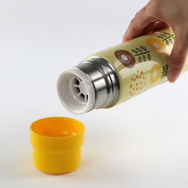 水筒 直飲み コップ 人気 おすすめ 2way ステンレス おでかけマグボトル 480ml フラワー 保温 保冷 軽量 超軽量 子供 コップ付き コンパクト ステンレス製 マグボトル かわいい マグ 大人 キッズ