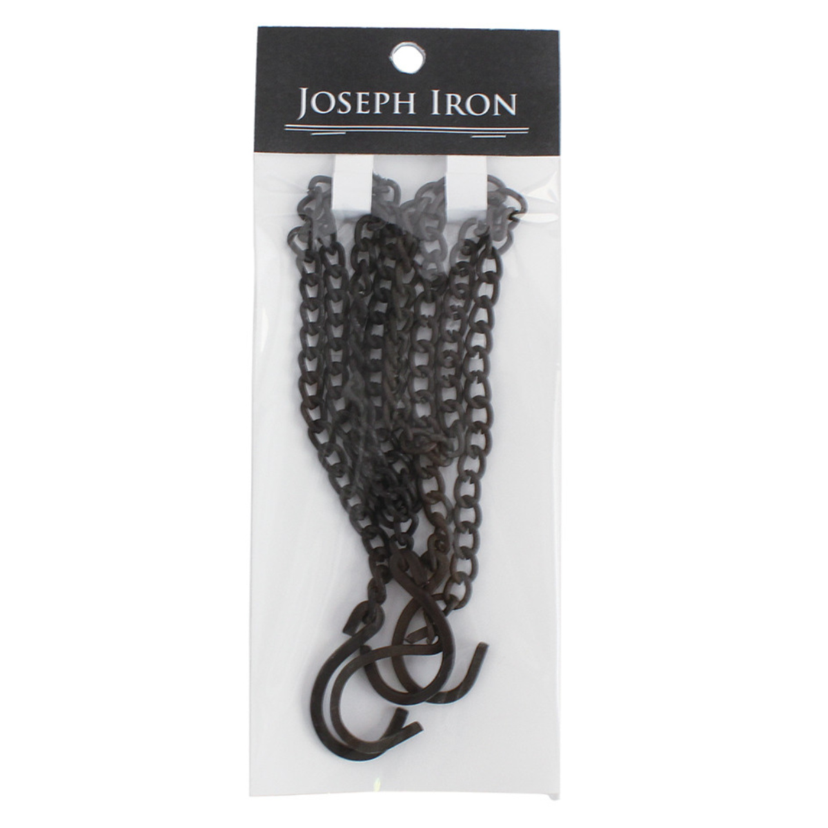 フック ジョセフアイアン チェーンフック 2本入り ロング ( 吊り下げ ハンギング 吊るす 収納 DIY 金具 S字フック 観葉植物 ディスプレイ インテリア おしゃれ 見せる収納 魅せる収納 )