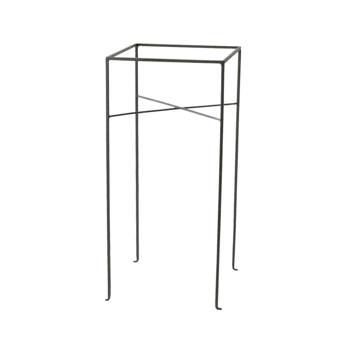 花台 ジョセフアイアン フラワープランターラック Lサイズ ( プランター スタンド ガーデニング用品 鉢置き 園芸 鉢台 庭 ベランダ テラス エントランス ガーデニング アイアンフレーム 角型 正方形 )