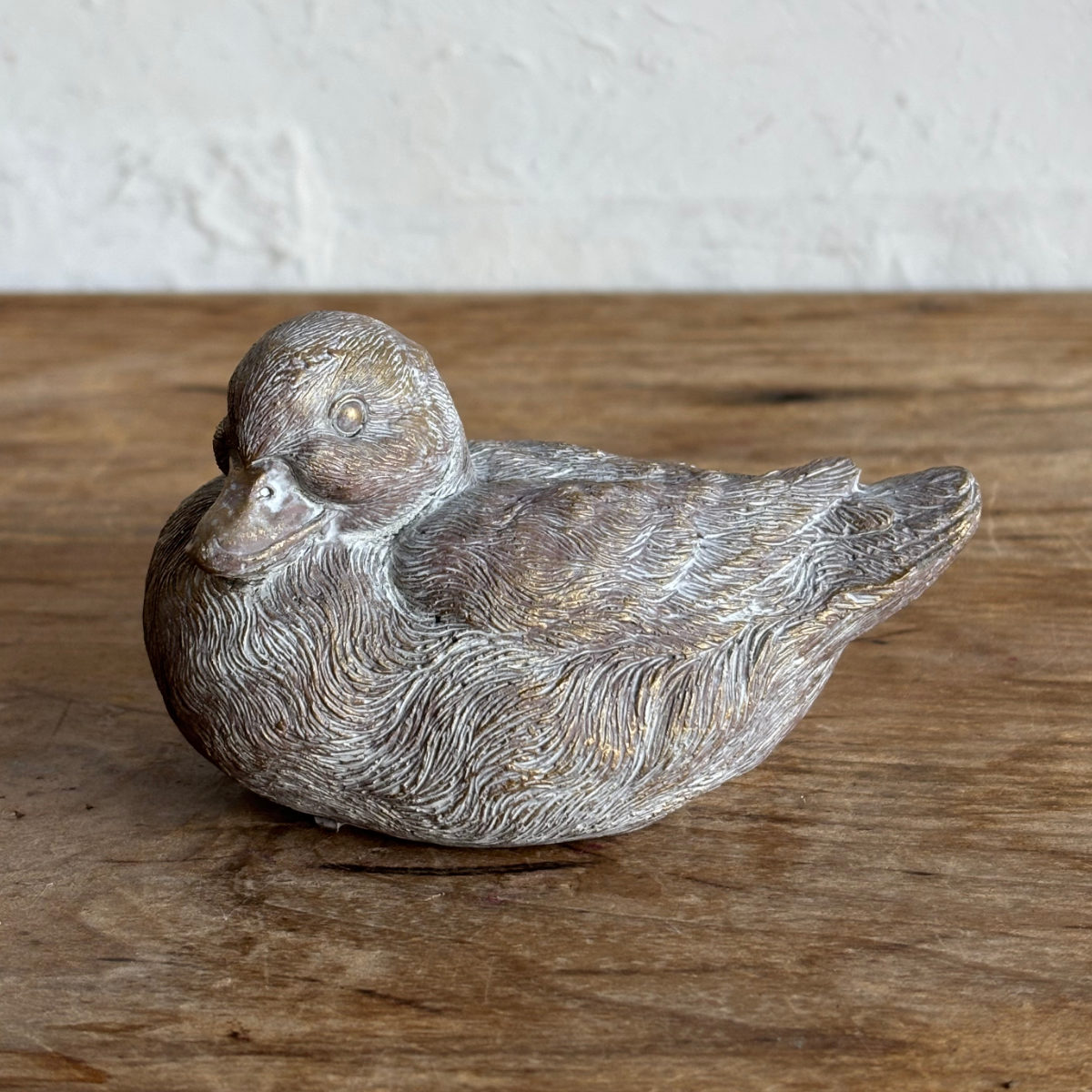 オブジェ デコール セメントオブジェ バード S ( 置物 あひる アヒル 鳥 セメント オブジェ オーナメント ガーデンオーナメント 庭 インテリア 雑貨 屋外 ガーデン雑貨 小型 アニマル )