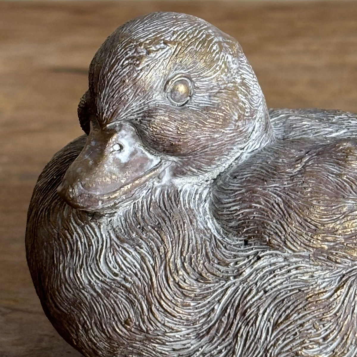 オブジェ デコール セメントオブジェ バード S ( 置物 あひる アヒル 鳥 セメント オブジェ オーナメント ガーデンオーナメント 庭 インテリア 雑貨 屋外 ガーデン雑貨 小型 アニマル )