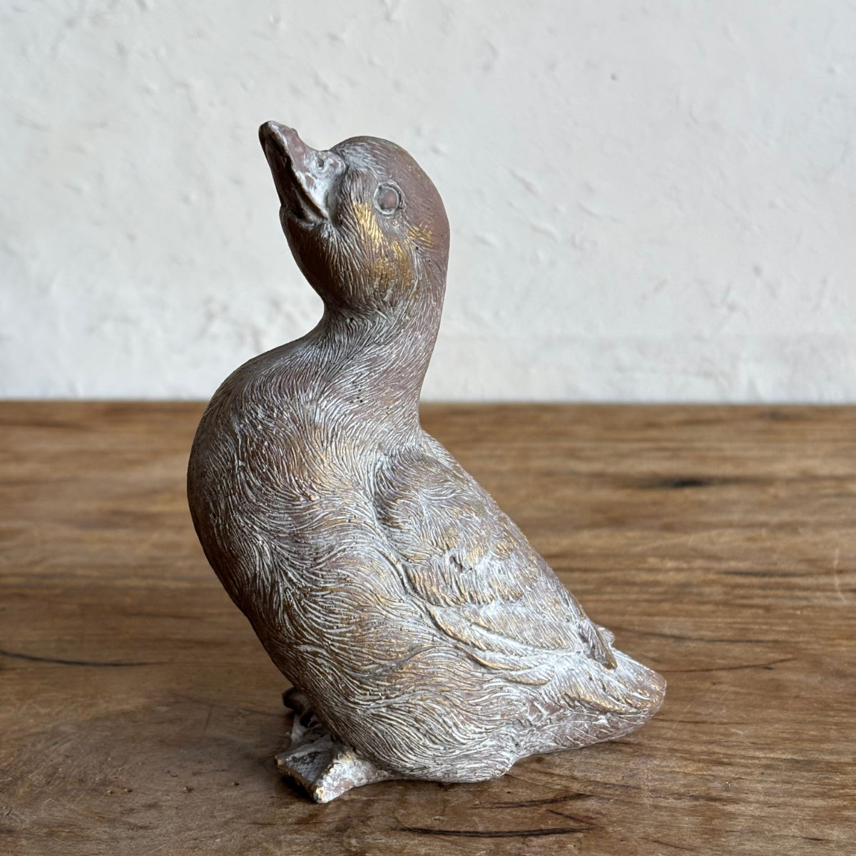 オブジェ デコール セメントオブジェ バード L ( 置物 あひる アヒル 鳥 セメント オブジェ オーナメント ガーデンオーナメント 庭 インテリア 雑貨 屋外 ガーデン雑貨 小型 アニマル )