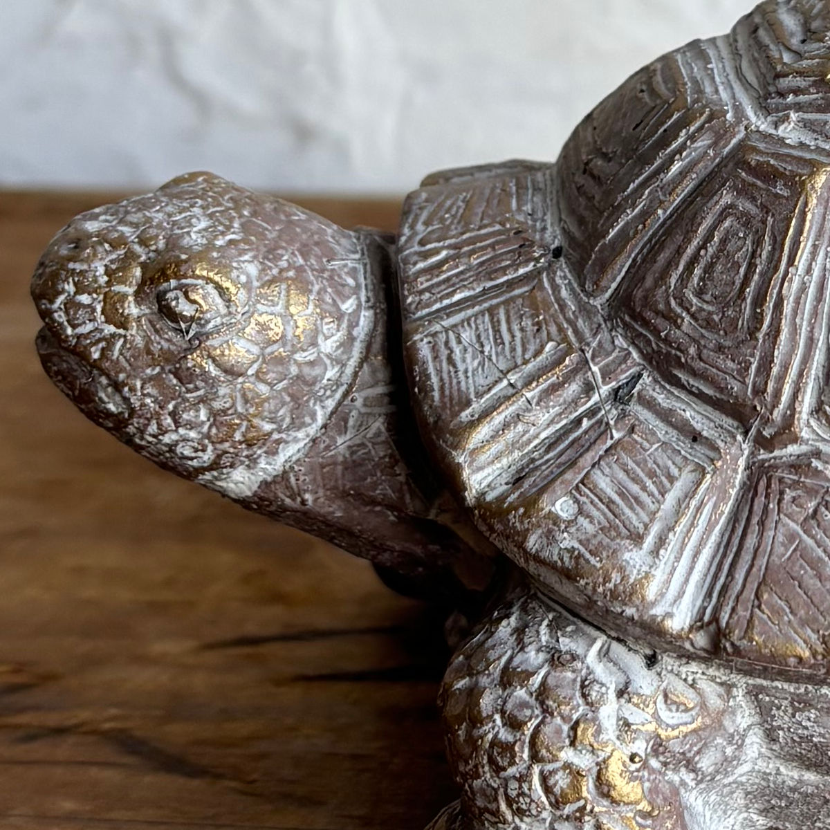 オブジェ デコール セメントオブジェ カメ B ( 置物 亀 かめ セメント オブジェ オーナメント ガーデンオーナメント 庭 インテリア 雑貨 屋外 ガーデン雑貨 小型 アニマル )