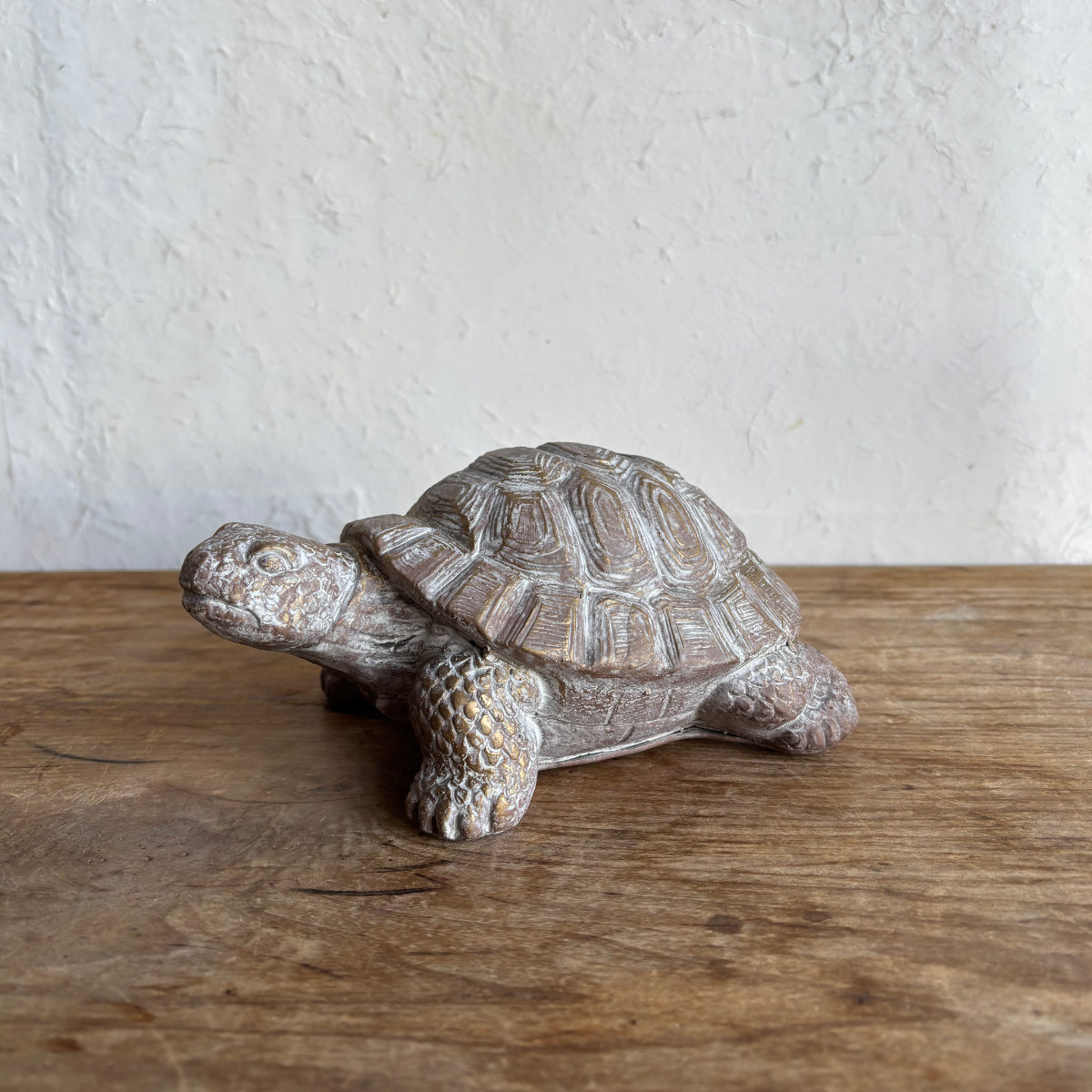 オブジェ デコール セメントオブジェ カメ A ( 置物 亀 かめ セメント オブジェ オーナメント ガーデンオーナメント 庭 インテリア 雑貨 屋外 ガーデン雑貨 小型 アニマル )