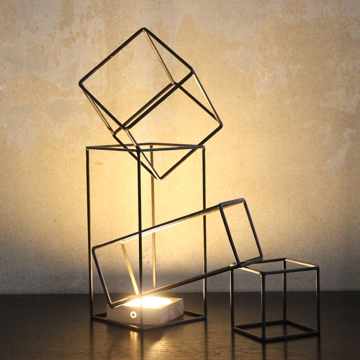 フレーム ジョセフアイアン ディスプレイワイヤーフレーム キューブ Lサイズ ( ディスプレイ 棚 フラワーラック 飾り台 アイアンフレーム 室内 飾る 台 置く 植物 観葉植物 花 園芸 収納棚 小物収納 インテリア )