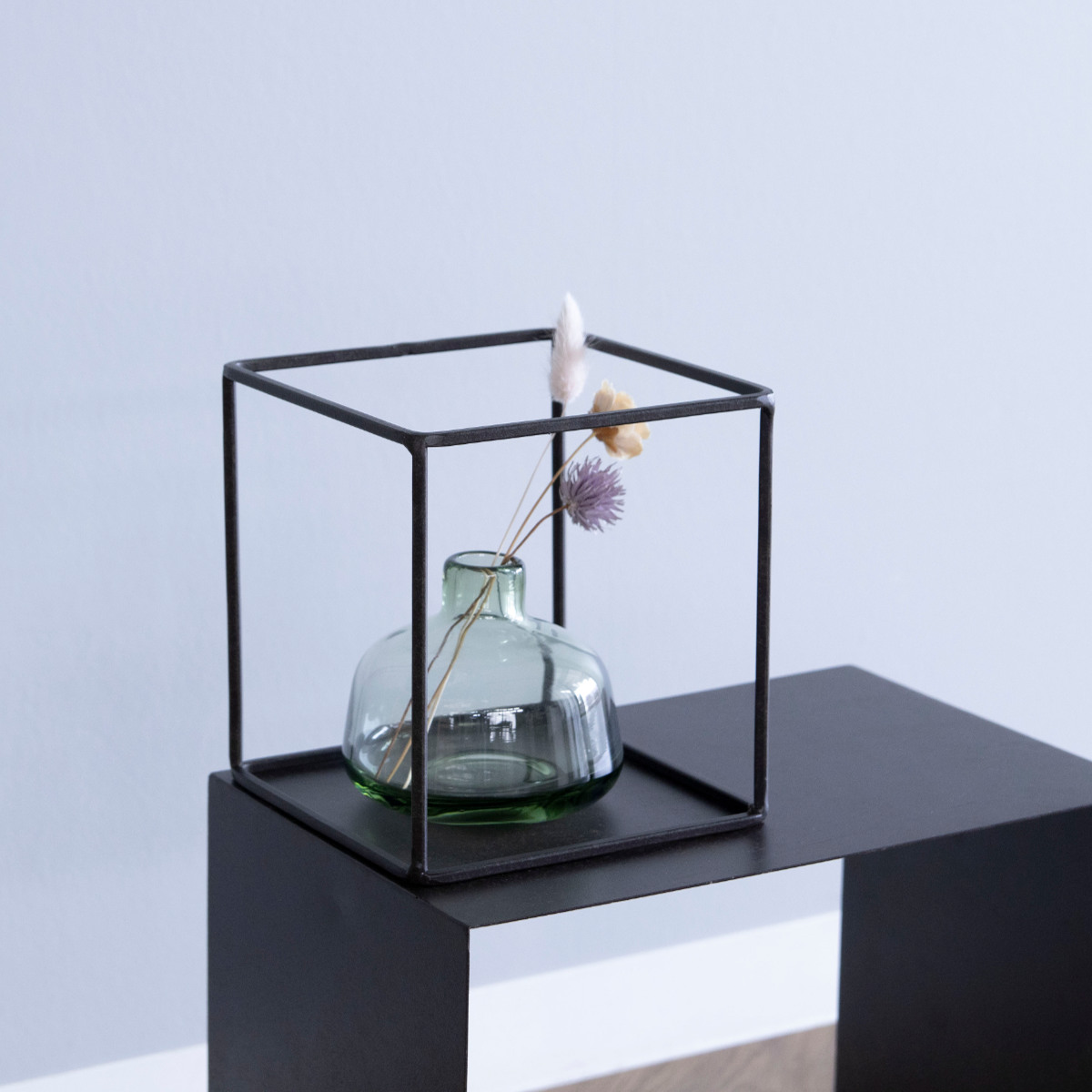 フレーム ジョセフアイアン ディスプレイワイヤーフレーム キューブ Lサイズ ( ディスプレイ 棚 フラワーラック 飾り台 アイアンフレーム 室内 飾る 台 置く 植物 観葉植物 花 園芸 収納棚 小物収納 インテリア )