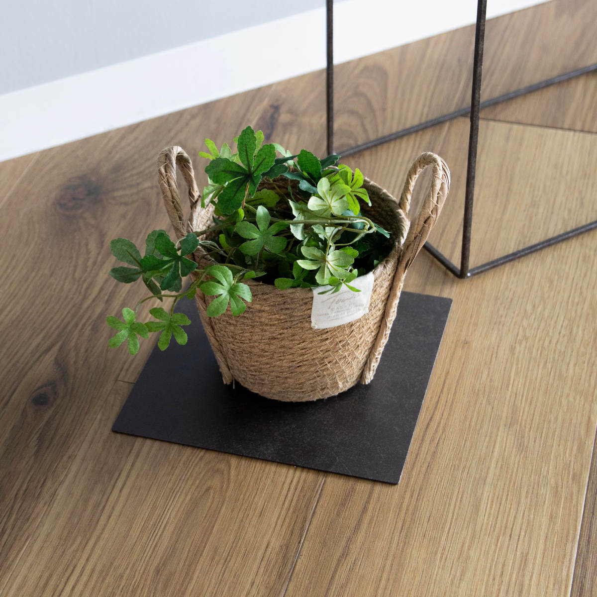 プレート ジョセフアイアンプレート 20×20cm ( ディスプレイ 棚 フラワーラック 飾り台 アイアンプレート 室内 飾る 台 置く 植物 観葉植物 花 園芸 収納棚 小物収納 インテリア )