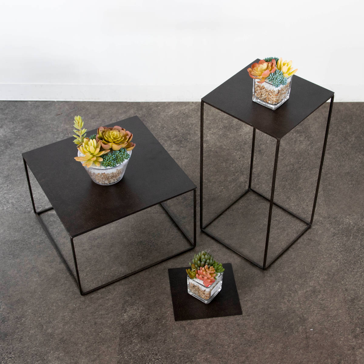 プレート ジョセフアイアンプレート 30×30cm ( ディスプレイ 棚 フラワーラック 飾り台 アイアンプレート 室内 飾る 台 置く 植物 観葉植物 花 園芸 収納棚 小物収納 インテリア )