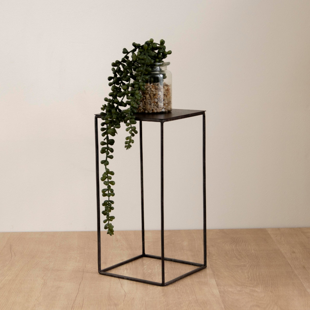 フレーム ジョセフアイアン ディスプレイワイヤーフレーム レクタングル Lサイズ ( ディスプレイ 棚 フラワーラック 飾り台 アイアンフレーム 室内 飾る 台 置く 植物 観葉植物 花 園芸 収納棚 小物収納 インテリア )