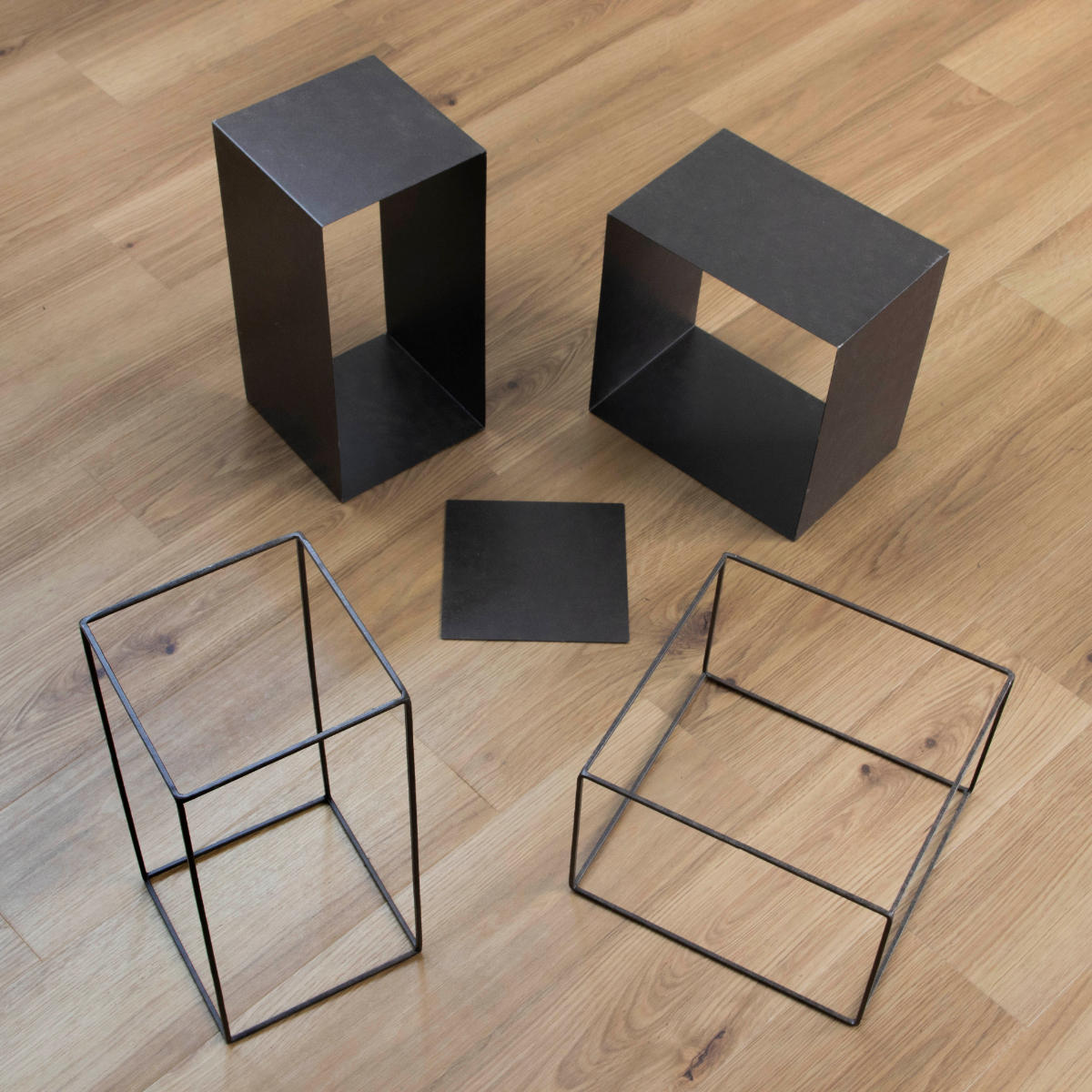 フレーム ジョセフアイアン ディスプレイワイヤーフレーム レクタングル Lサイズ ( ディスプレイ 棚 フラワーラック 飾り台 アイアンフレーム 室内 飾る 台 置く 植物 観葉植物 花 園芸 収納棚 小物収納 インテリア )