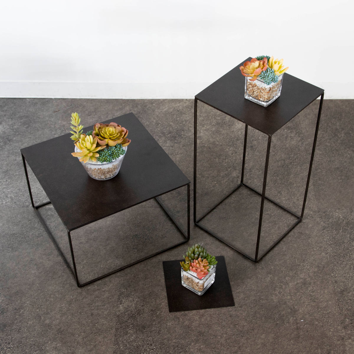 フレーム ジョセフアイアンフレーム レクト 40×20×20cm ( ディスプレイ 棚 フラワーラック 飾り台 アイアンフレーム 室内 飾る 台 置く 植物 観葉植物 花 園芸 収納棚 小物収納 インテリア )