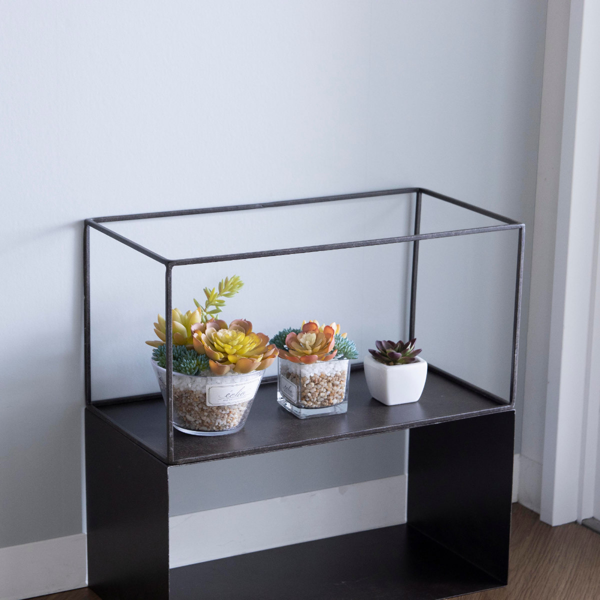 フレーム ジョセフアイアンフレーム レクト 40×20×20cm ( ディスプレイ 棚 フラワーラック 飾り台 アイアンフレーム 室内 飾る 台 置く 植物 観葉植物 花 園芸 収納棚 小物収納 インテリア )