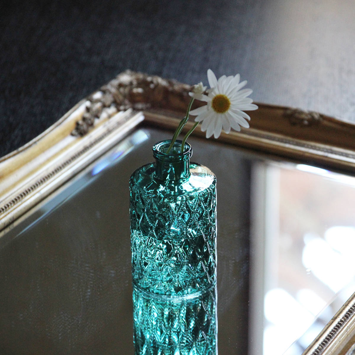 花瓶 プチフラワーベース グリーン ( 花ビン 花びん 花器 ベース フラワーベース フラワー 花 飾る 花入れ ガラス ガラス製 色ガラス おしゃれ 一輪挿し ) 【セットゥ】 セットゥ