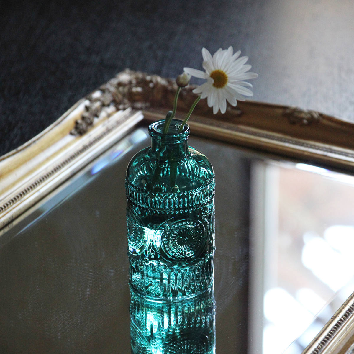 花瓶 プチフラワーベース グリーン ( 花ビン 花びん 花器 ベース フラワーベース フラワー 花 飾る 花入れ ガラス ガラス製 色ガラス おしゃれ 一輪挿し ) 【セットゥ】 セットゥ