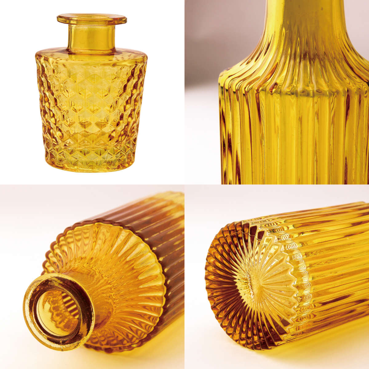 花瓶 プチフラワーベース アンバー ( 花ビン 花びん 花器 ベース フラワーベース フラワー 花 飾る 花入れ ガラス ガラス製 色ガラス おしゃれ 一輪挿し ) 【サンク】 サンク