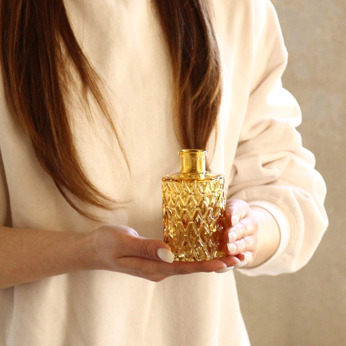 花瓶 プチフラワーベース アンバー ( 花ビン 花びん 花器 ベース フラワーベース フラワー 花 飾る 花入れ ガラス ガラス製 色ガラス おしゃれ 一輪挿し ) 【サンク】 サンク