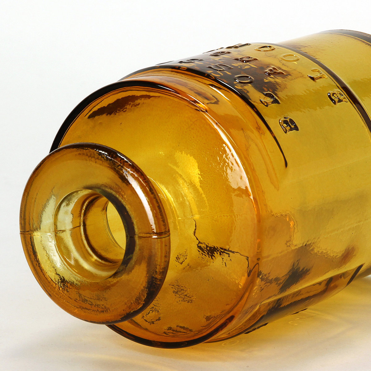 花瓶 VALENCIA リサイクルガラスフラワーベース SIETE ( 花ビン 花びん 花器 フラワーベース フラワー 花 飾る 花入れ ガラス ガラス製 クリア 透明 色ガラス おしゃれ 一輪挿し ) 【アンバー】 アンバー