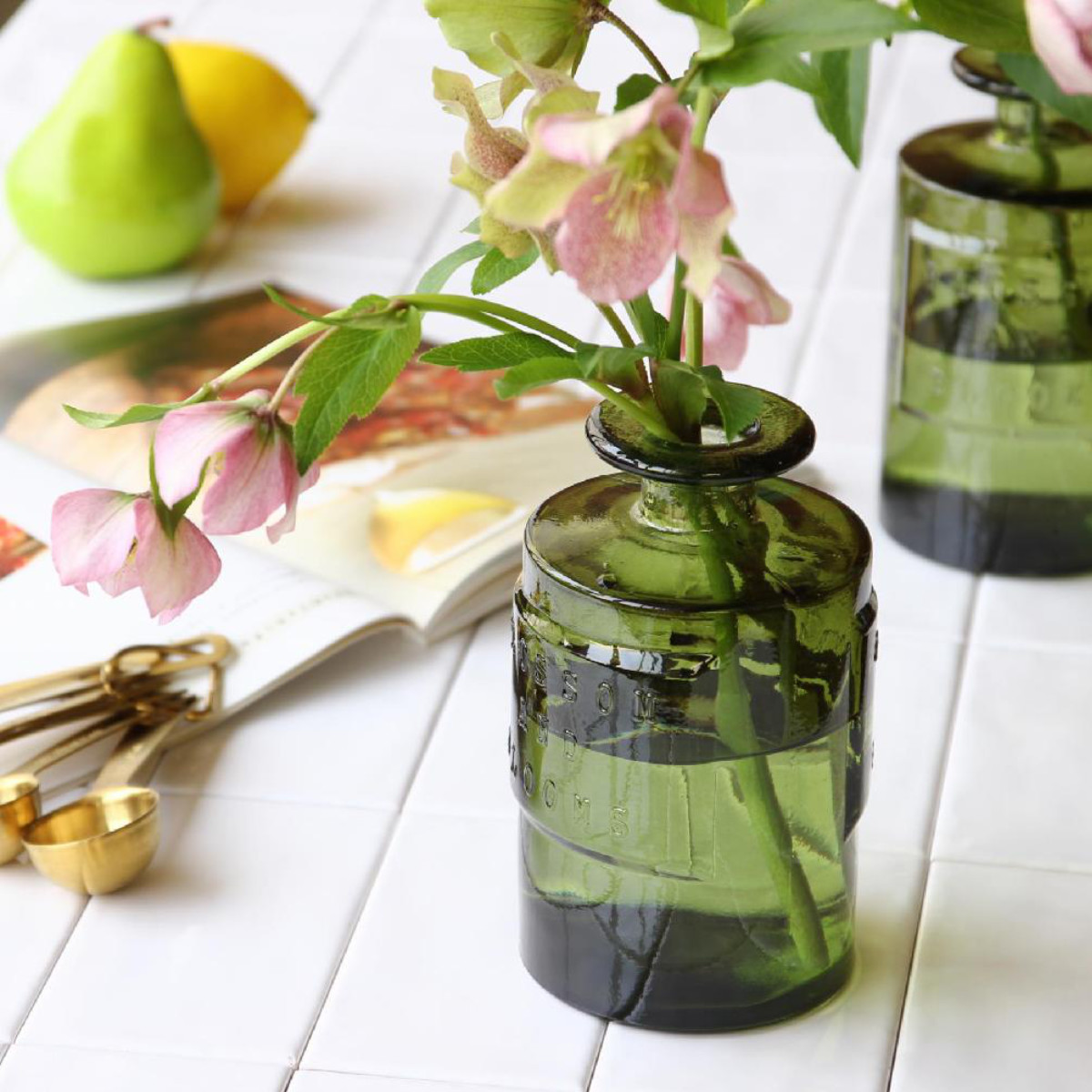 花瓶 VALENCIA リサイクルガラスフラワーベース SIETE ( 花ビン 花びん 花器 フラワーベース フラワー 花 飾る 花入れ ガラス ガラス製 クリア 透明 色ガラス おしゃれ 一輪挿し ) 【アンバー】 アンバー