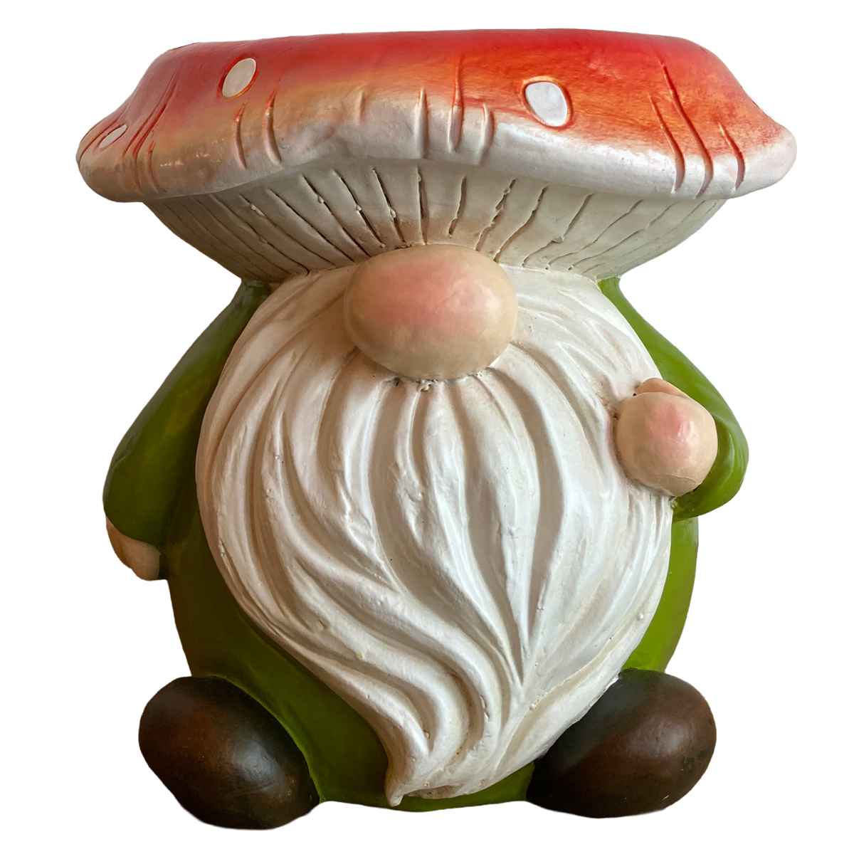 ガーデンノーム KINOKO 置物 ( 小人の妖精 小人 レジン オブジェ オーナメント ガーデンオーナメント 庭 インテリア 雑貨 屋外 ガーデン雑貨 中型 こびと 園芸 ガーデンインテリア )