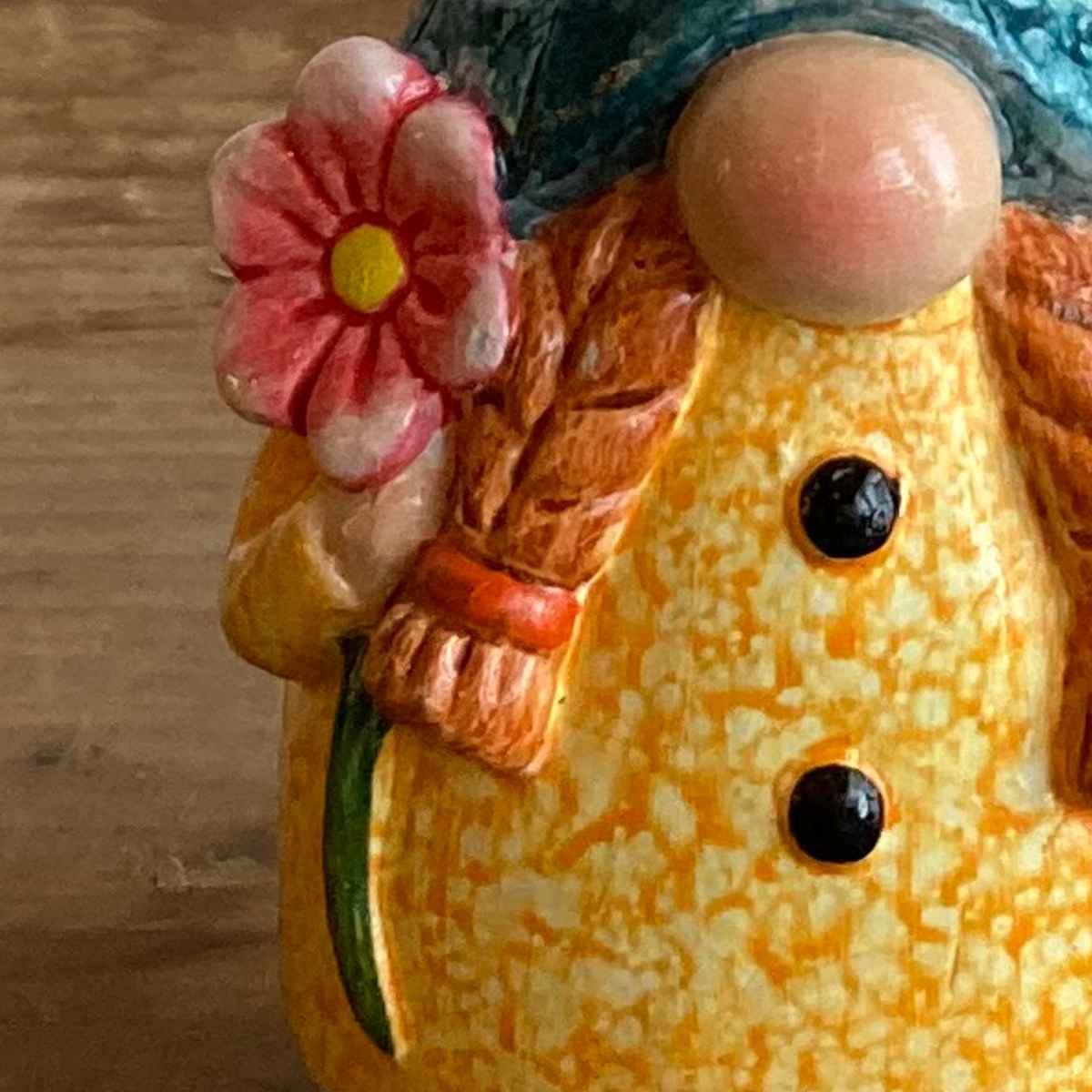 ガーデンノーム S 置物 ( 小人の妖精 小人 レジン オブジェ オーナメント ガーデンオーナメント 庭 インテリア 雑貨 屋外 ガーデン雑貨 中型 こびと 園芸 ガーデンインテリア ) 【ブルー】 ブルー