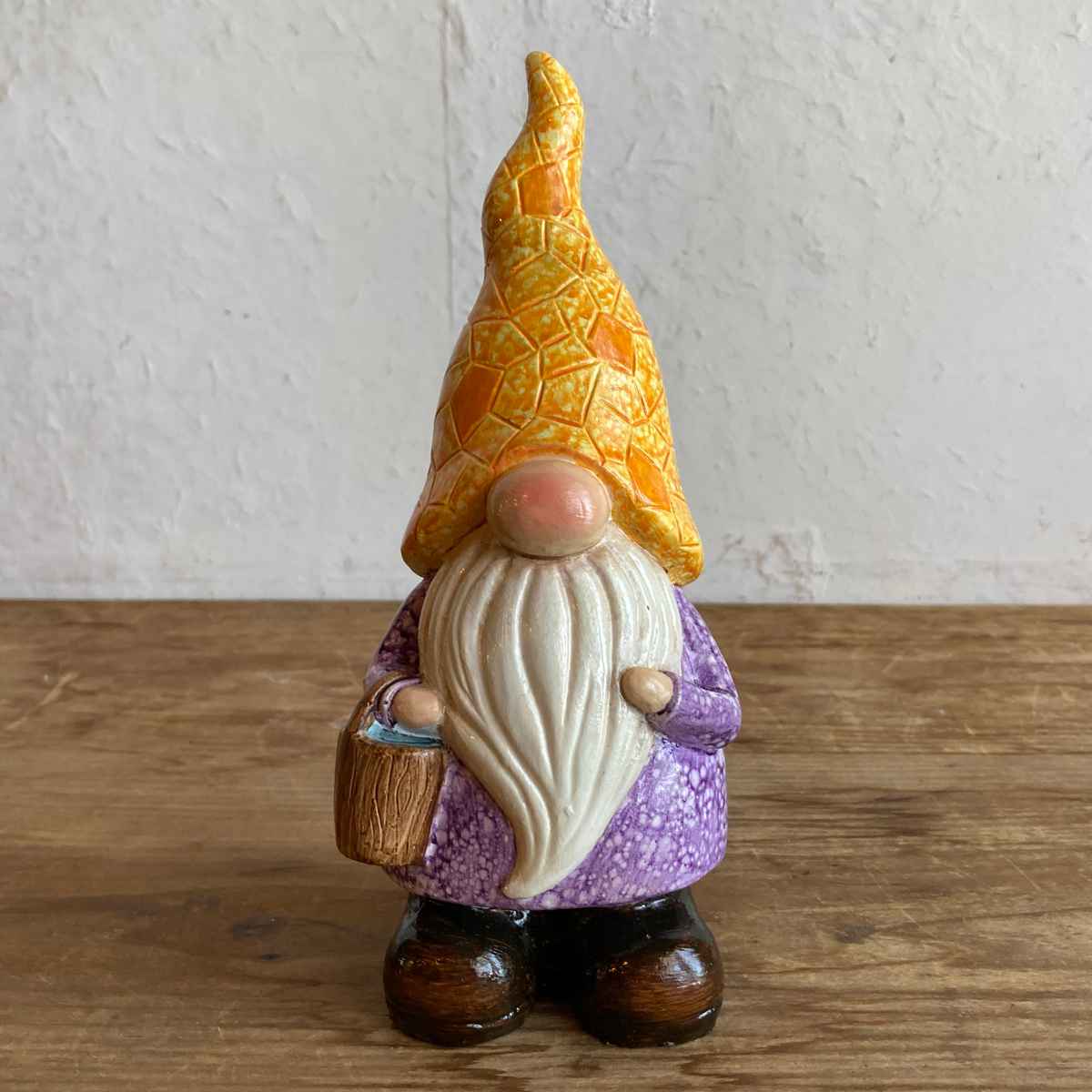 ガーデンノーム M 置物 ( 小人の妖精 小人 レジン オブジェ オーナメント ガーデンオーナメント 庭 インテリア 雑貨 屋外 ガーデン雑貨 中型 こびと 園芸 ガーデンインテリア ) 【グリーン】 グリーン